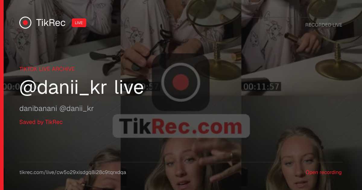 @danii_kr TikTok Live · 2026-10-19 05:18 UTC | TikRec