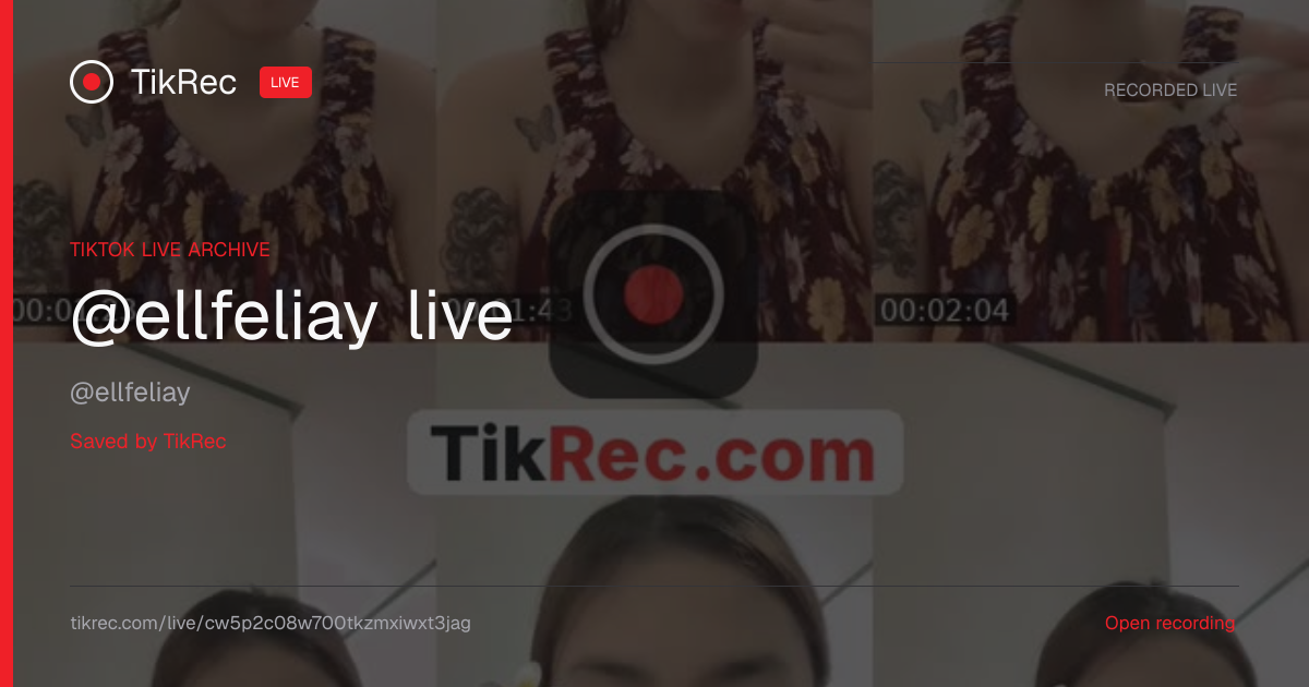 @ellfeliay TikTok Live · 2026-10-19 21:40 UTC | TikRec