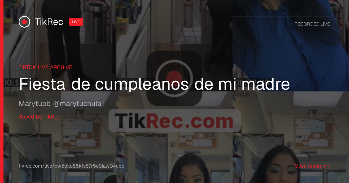@marytuchula1 TikTok Live · 2026-10-19 13:25 UTC | TikRec