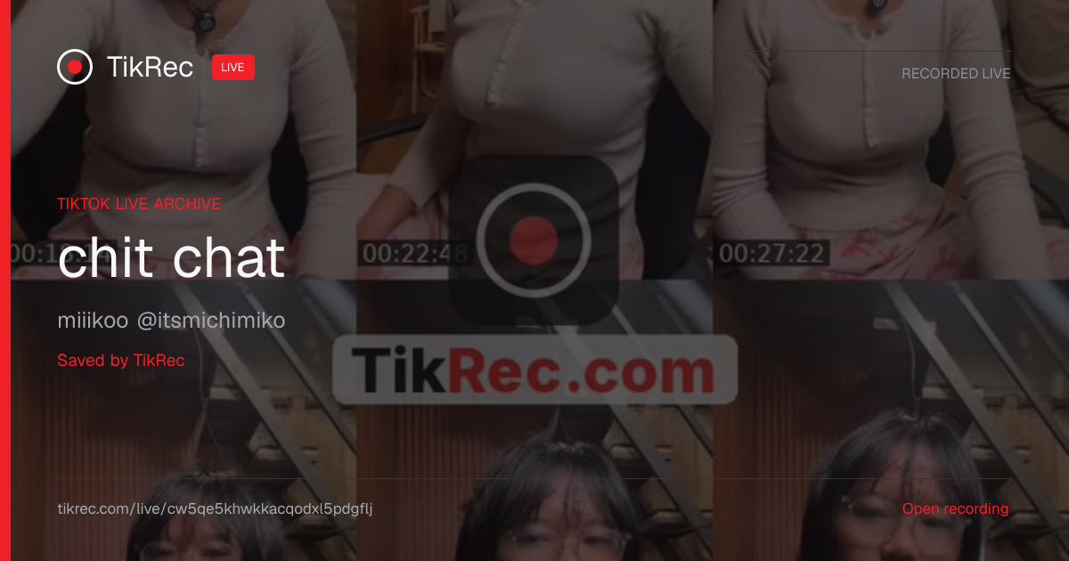 @itsmichimiko TikTok Live · 2026-10-20 03:38 UTC | TikRec