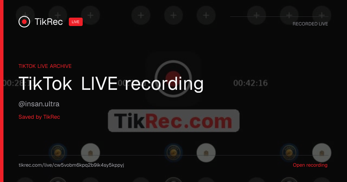@insan.ultra TikTok Live · 2026-10-23 19:53 UTC | TikRec