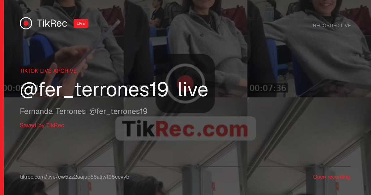 @fer_terrones19 TikTok Live · 2026-10-26 20:33 UTC | TikRec